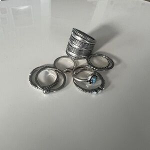 Collection of Assorted Silver Rings